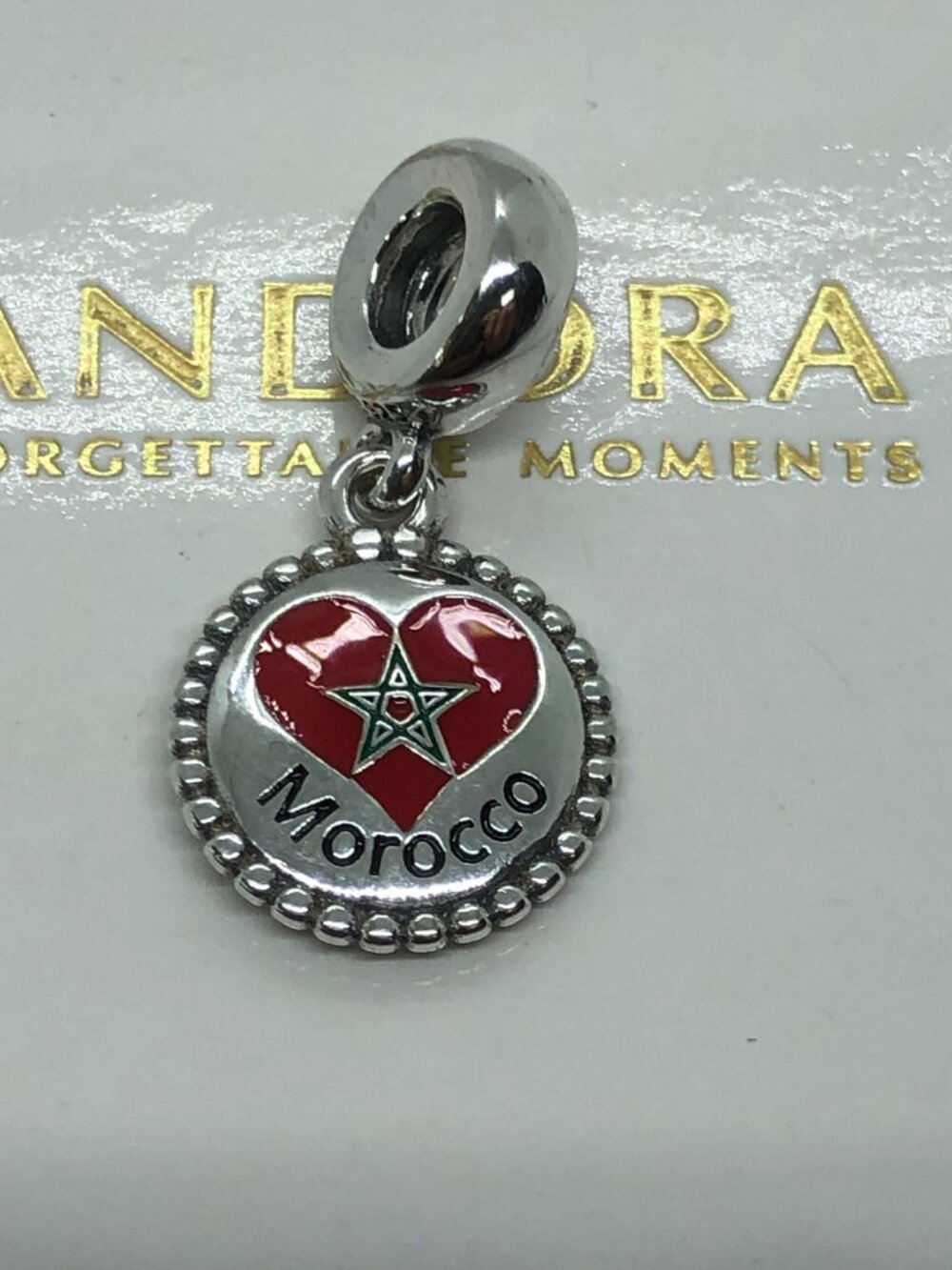 ✨🔥Pandora Morocco Flag charm S925 Silver with box